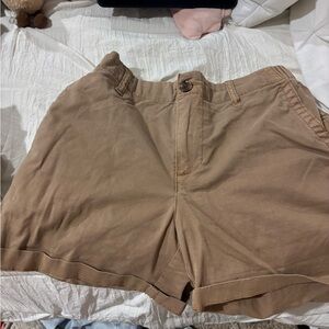 Old Navy Tan Elastic Waist Shorts